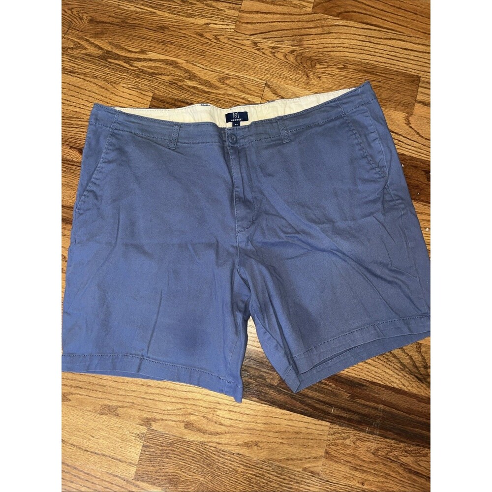 George Men's Blue Casual Shorts with Button Closure Size 44